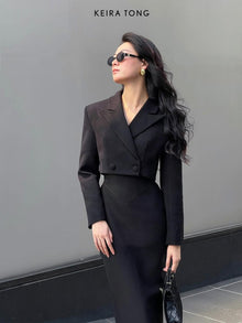 Black Corset Pencil Skirt