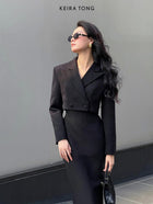 Black Cropped Blazer