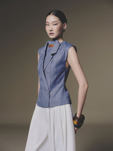 Blue Double Vest