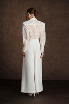 White Embroidered Vine Shirt