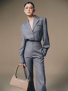 Grey Cuff Hem Trouser