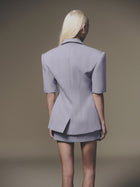 Grey Shortsleeve Blazer