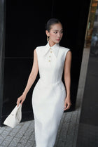Keira Tong Sleeveless Shirt Dress