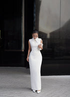 Keira Tong Sleeveless Shirt Dress