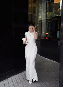 Keira Tong Sleeveless Shirt Dress