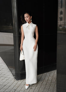 Keira Tong Sleeveless Shirt Dress