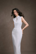 Keira Tong Sleeveless Shirt Dress