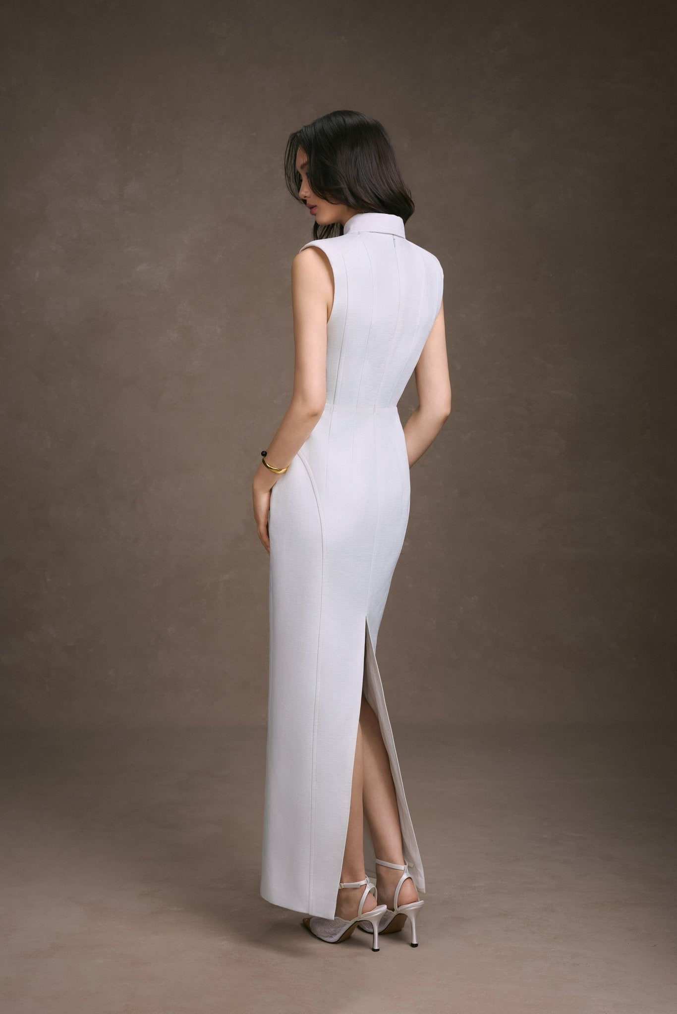 Keira Tong Sleeveless Shirt Dress