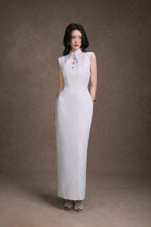 Keira Tong Sleeveless Shirt Dress