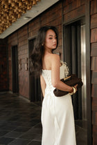 Keira Tong White Bouquet Corset Top