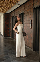 Keira Tong White Bouquet Corset Top
