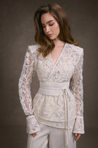 Lace Wrap Top
