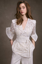 Lace Wrap Top
