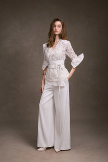 Lace Wrap Top