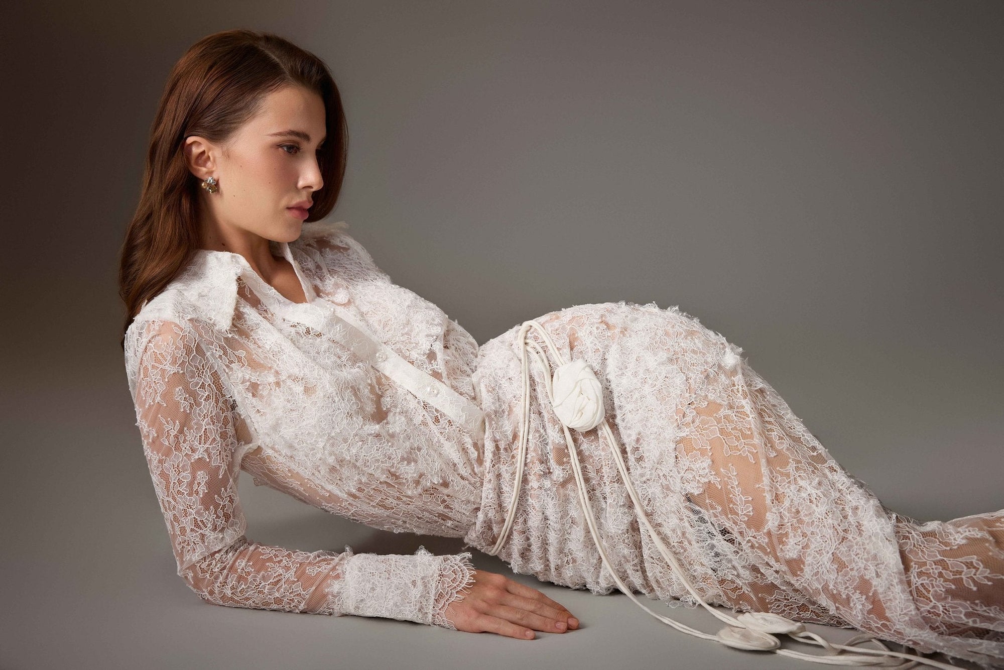 White Petal Sheer Skirt