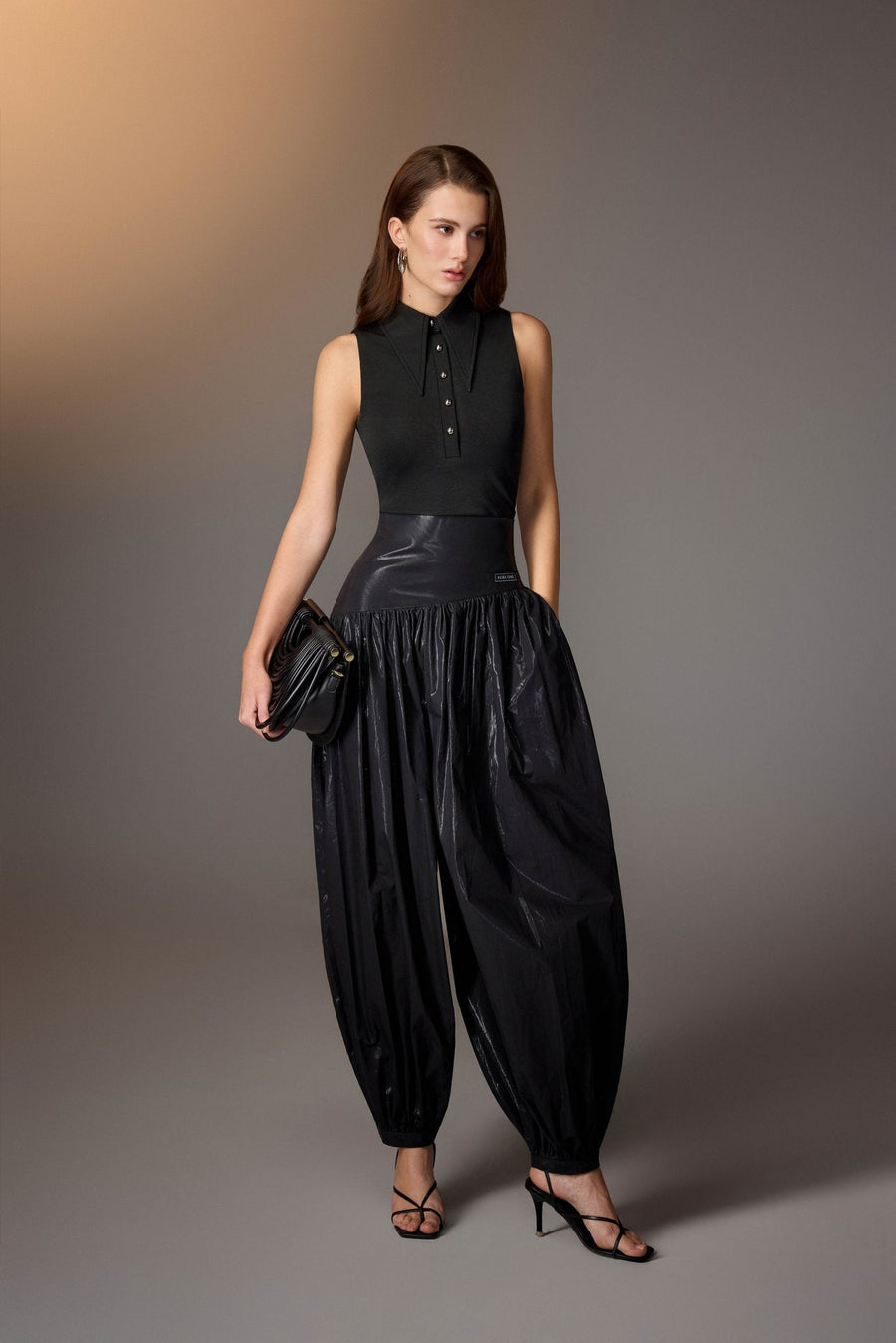 Keira Tong Black Baggy Pants