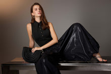 Black Pointed Hem Tank Top