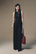 Black Button-up Vest