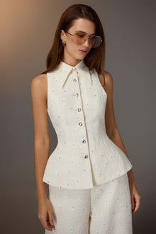 White Kodemari Waistcoat