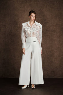 White Palazzo Pant
