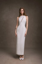 Lace Peek Maxi Dress