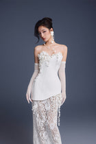 Keira Tong Bouquet Corset Lace Dress
