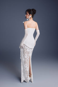 Keira Tong Bouquet Corset Lace Dress