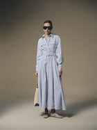 Thera Stripped Shirt Dress