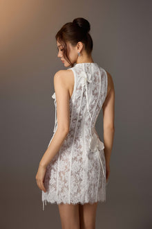 White Orchids Mini Dress