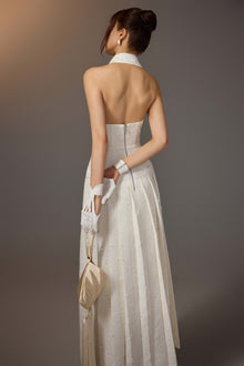 White Kodemari Bow Dress