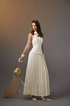 White Kodemari Bow Dress