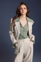 Keira Tong Tailored Cinched Shirt