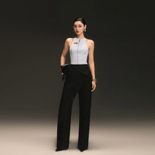 Black Crossfold Trouser