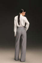 Grey Crossfold Trouser