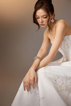 White Floral Embroidered Corset Dress