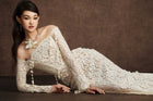White Embroidered Vine Dress