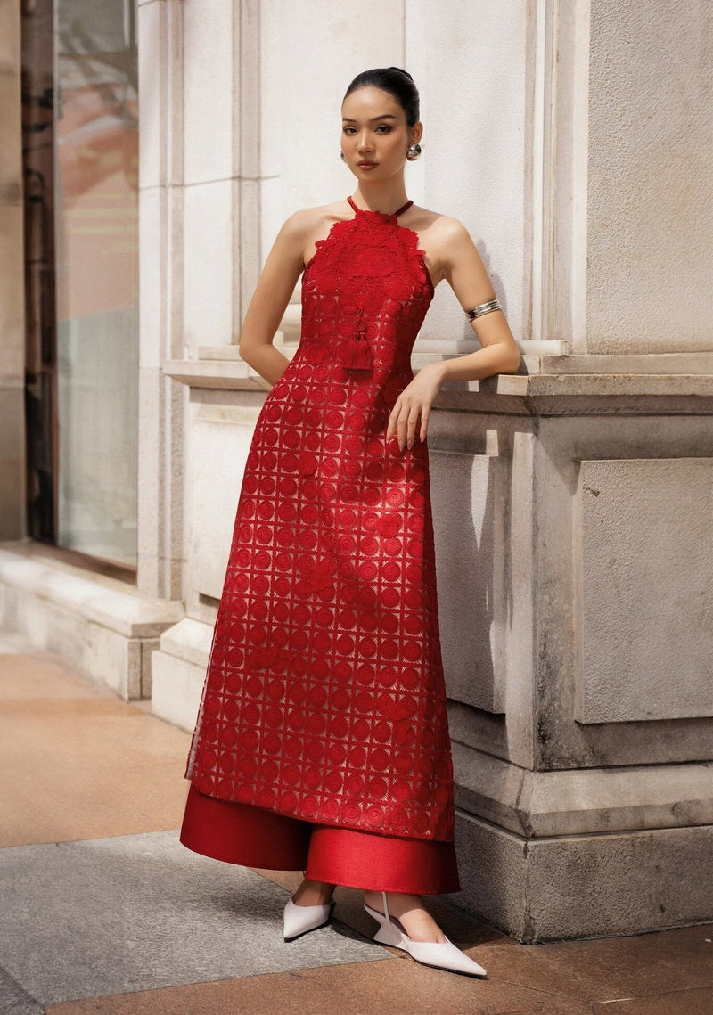 Keira Tong Cát Ao Dai Pants