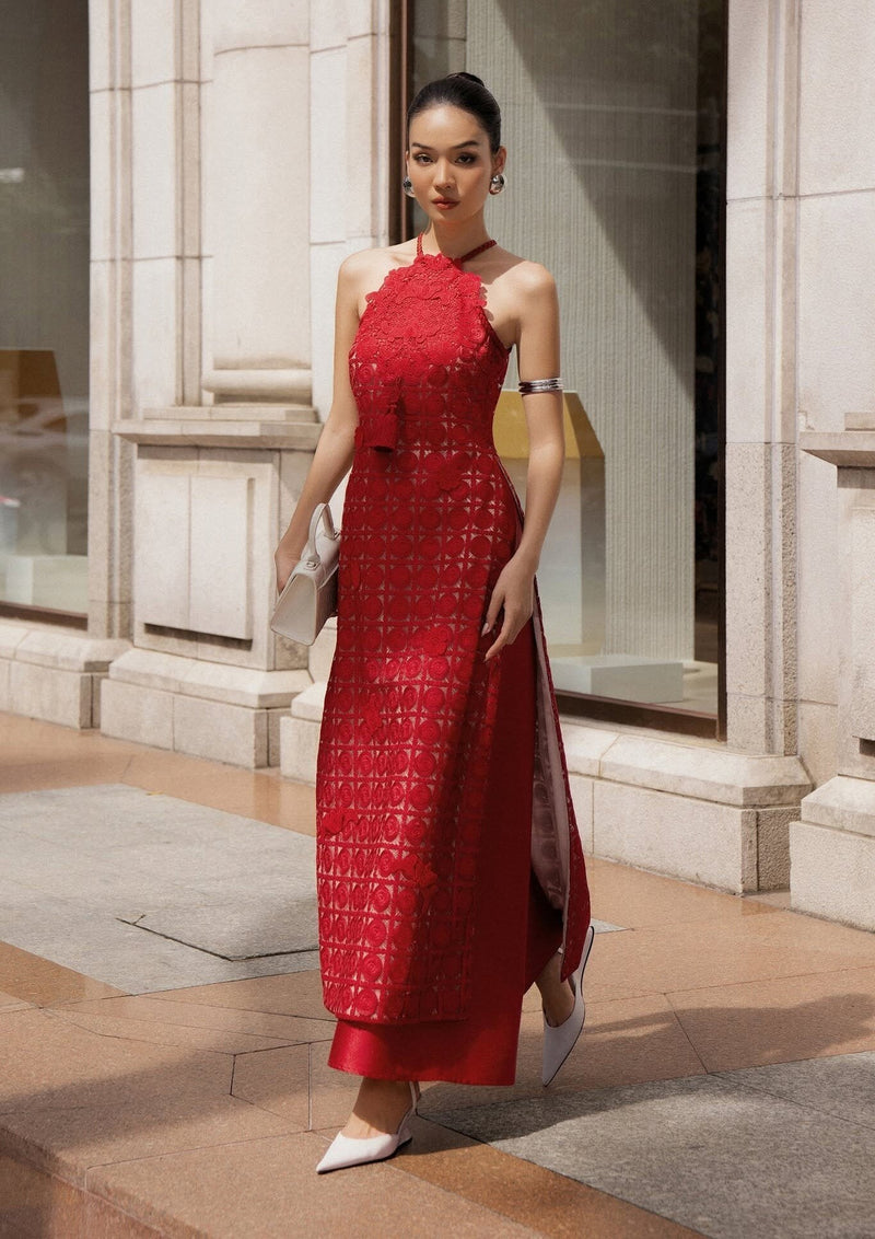 Keira Tong Cát Ao Dai Pants