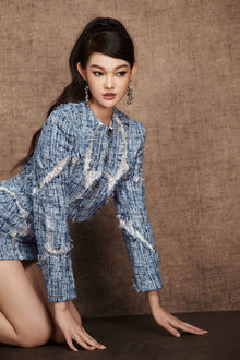 Blue Rifted Skirt