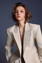 Keira Tong Double-breasted Flap Blazer
