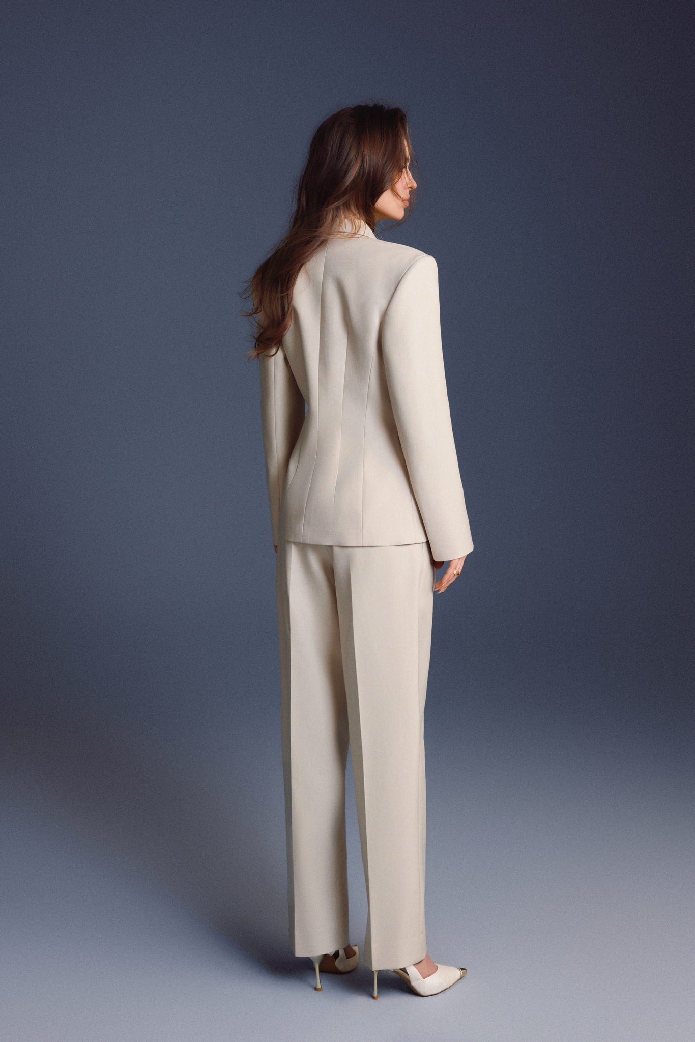 Keira Tong Double-breasted Flap Blazer