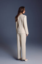 Keira Tong Double-breasted Flap Blazer