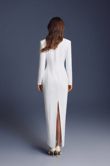 Keira Tong Folded Buttons Dress