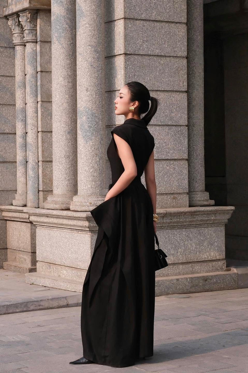 Keira Tong Diagonal Peplum Top