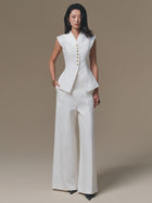 White Wide Leg Pant