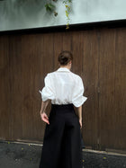High-waisted Button Pants