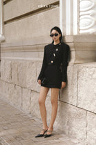 Buttoned Crop Blazer