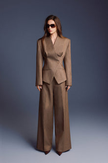 Keira Tong Minimal Wide-leg Pants