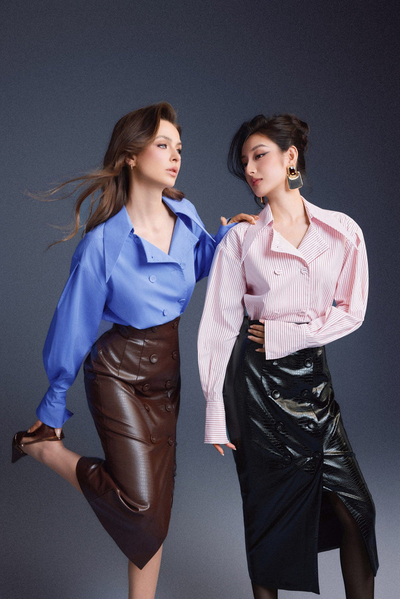 Keira Tong Blue Tailored Shirt