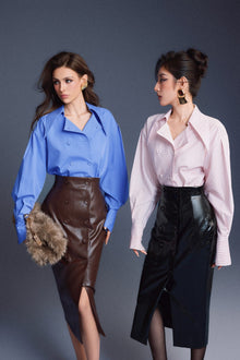 Keira Tong Blue Tailored Shirt